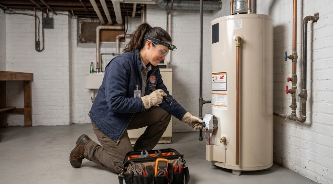 Residential water heater repair and tank maintenance in Fresh Meadows, Queens